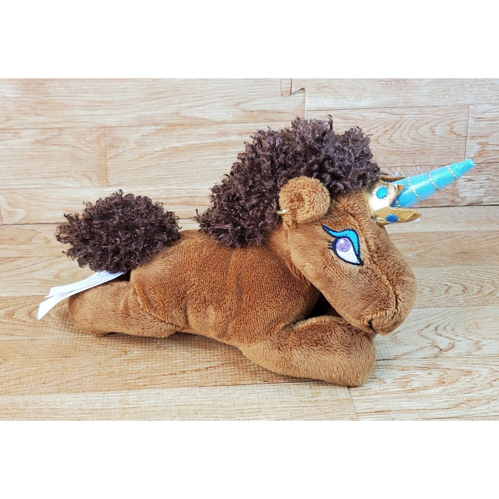 Afro Unicorn Lying Down by Animal Adventure 10" Plush